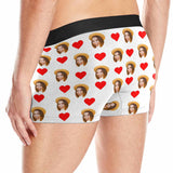 Custom Face My Love Men's Boxer Briefs Put Your Face on Underwear with Custom Image