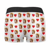 Custom Face My Love Men's Boxer Briefs Put Your Face on Underwear with Custom Image