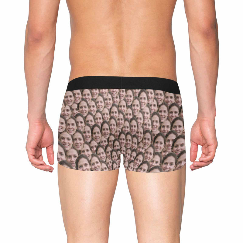 Custom Face My Lover Men's Pocket Boxer Briefs Design Your Own Personalized Underwear For Valentine's Day Gift