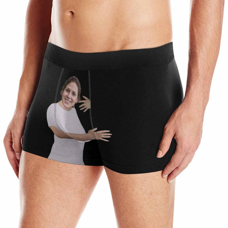 Custom Face My Lover Men's Print Boxer Briefs Design Your Own Custom Underwear Unique Underwear Gift