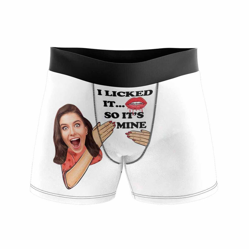 Custom Face My Sweet Heart Men's Boxer Briefs Put Your Face on Underwear with Custom Image