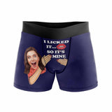 Custom Face My Sweet Heart Men's Boxer Briefs Put Your Face on Underwear with Custom Image