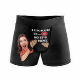 Custom Face My Sweet Heart Men's Boxer Briefs Put Your Face on Underwear with Custom Image