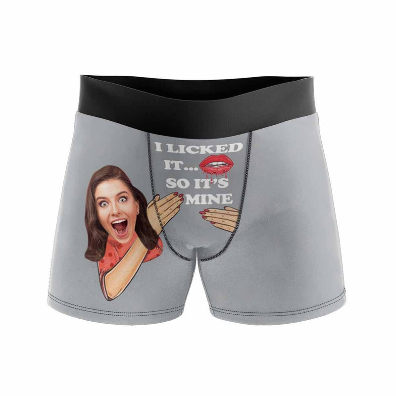 Custom Face My Sweet Heart Men's Boxer Briefs Put Your Face on Underwear with Custom Image