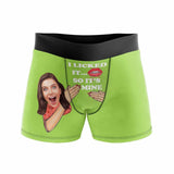 Custom Face My Sweet Heart Men's Boxer Briefs Put Your Face on Underwear with Custom Image