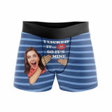 Custom Face My Sweet Heart Men's Boxer Briefs Put Your Face on Underwear with Custom Image