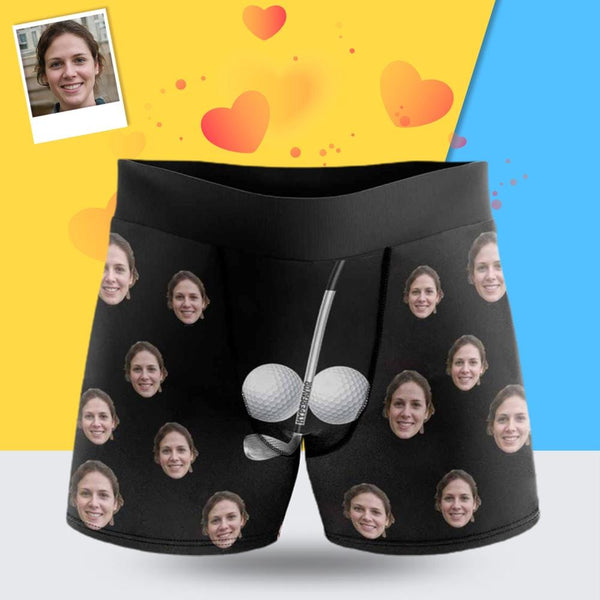 Custom Face Treasure Men's Underwear Personalized Boxer Briefs Gift