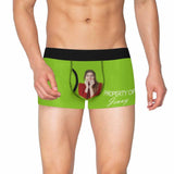 Custom Face&Name Men's Undies Property Of Men's Pocket Boxer Briefs Print Your Own Personalized Underwear for Him