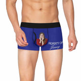 Custom Face&Name Men's Undies Property Of Men's Pocket Boxer Briefs Print Your Own Personalized Underwear for Him