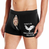 Custom Face&Name Zipper Belong Men's All-Over Print Boxer Briefs Made for You Custom Underwear