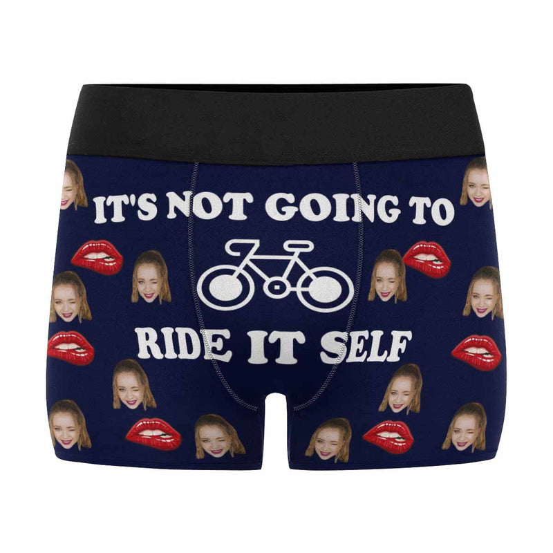 Custom Face Ride Men's All-Over Print Boxer Briefs Print Your Own Personalized Underwear For Valentine's Day Gift