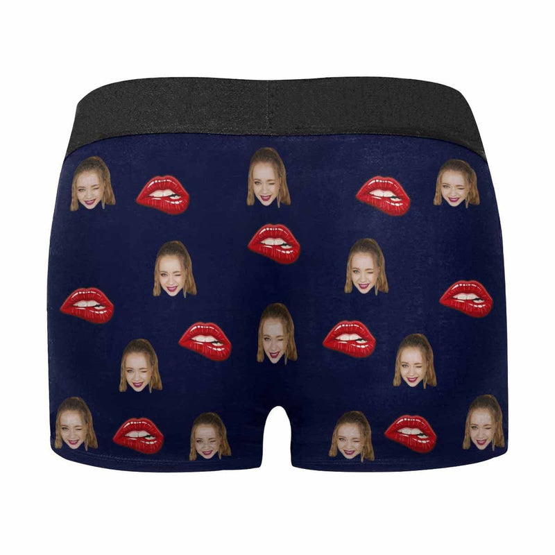 Custom Face Ride Men's All-Over Print Boxer Briefs Print Your Own Personalized Underwear For Valentine's Day Gift