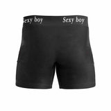 Custom Face Sexy Boy Men's Boxer Briefs with Custom Waistband For Valentine's Day Gift