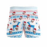 Custom Face&Text Christmas Surprise Men's Boxer Briefs Print Your Own Personalized Underwear for Him