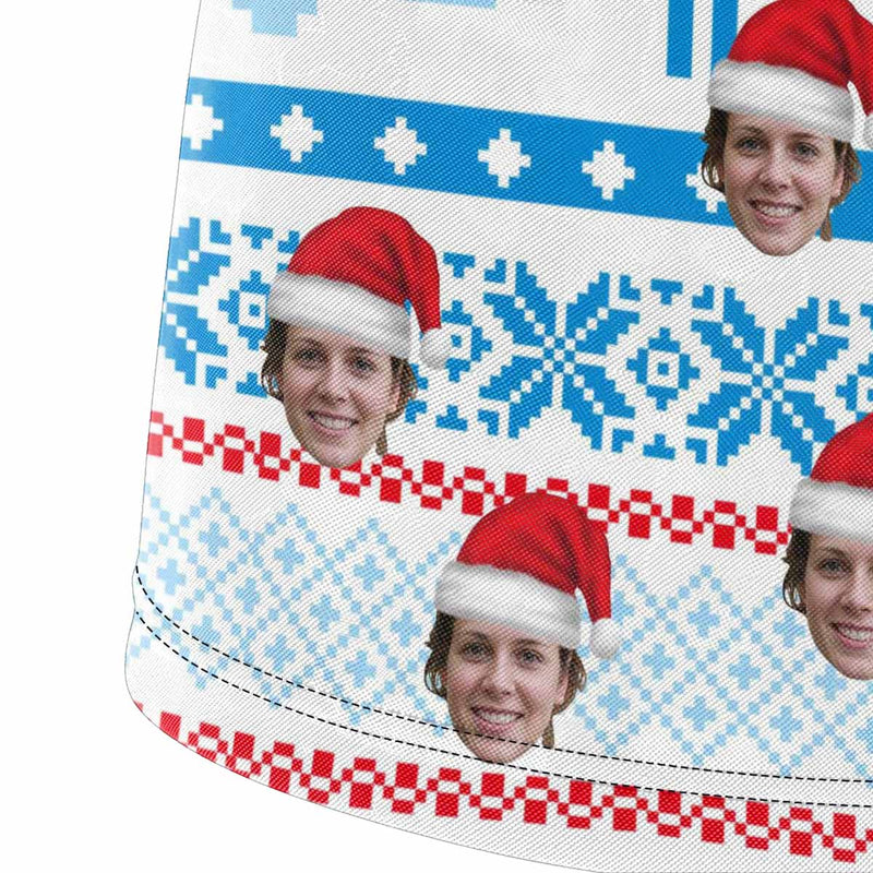 Custom Face&Text Christmas Surprise Men's Boxer Briefs Print Your Own Personalized Underwear for Him