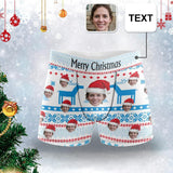 Custom Face&Text Christmas Surprise Men's Underwear Personalized Gift