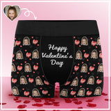 Custom Face Valentine's Day Men's Underwear Personalized Boxer Briefs