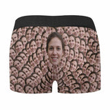 Custom Girlfriend Face Boxers Underwear Personalized Smash Men's All-Over Print Boxer Briefs Customized Underwear For Valentine's Day Gift