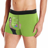 Custom Girlfriend Face Hug Ride This Men's Boxer Briefs Print Your Own Personalized Underwear for Him