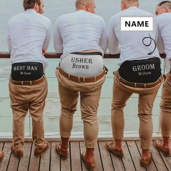 Custom Name Groomsmen Underwear Personalized Wedding Mens Boxer Briefs