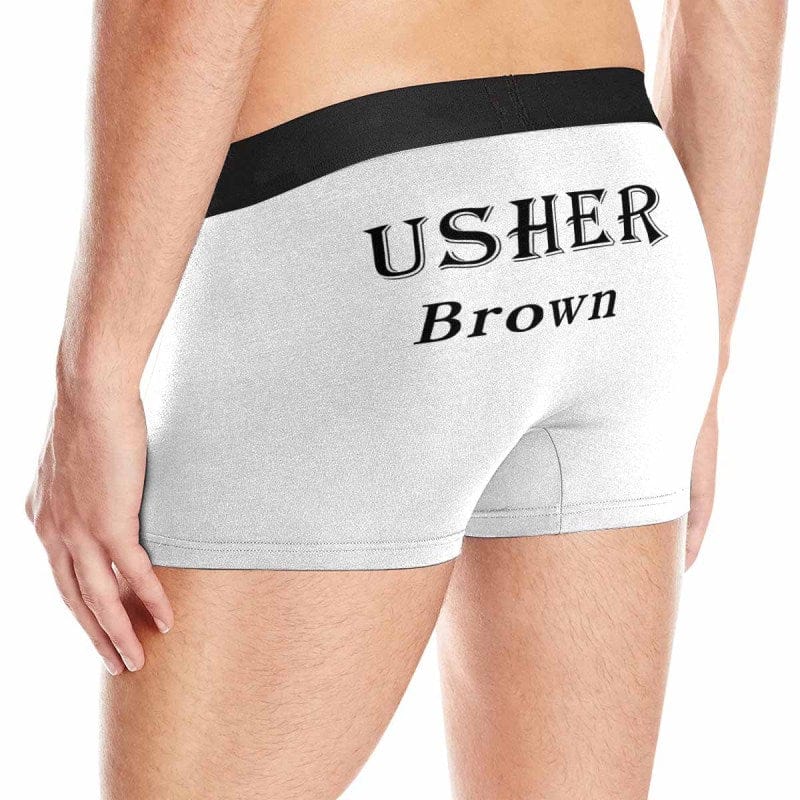 Custom Name Groomsmen Boxers Underwear Personalized Men's All-Over Print Boxer Briefs Create Wedding Underwear Funny Wedding Gifts For Groomsmen