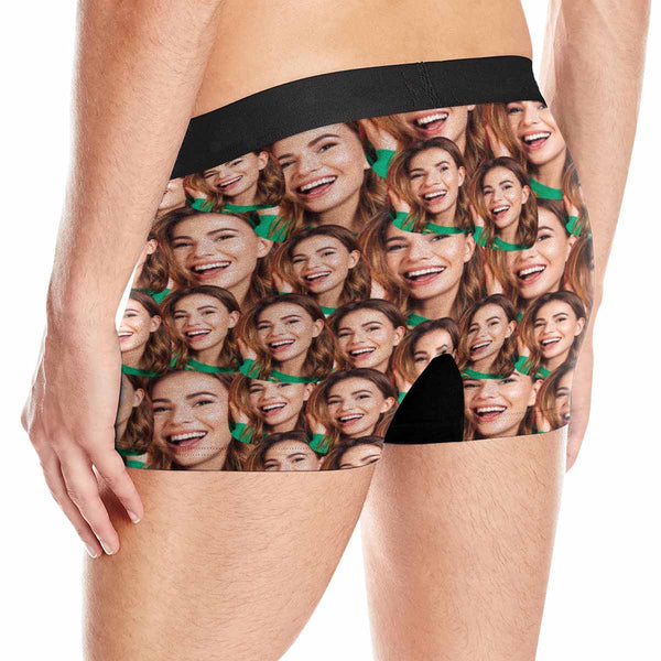 Custom Photo Hands Off Bitches Men's Boxer Brief Made for You Custom Underwear Unique Gift