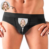 Custom Photo My Lover Men's Mid Rise Briefs Personalized Men Underwear