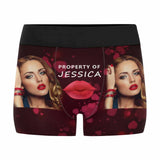 Custom Photo&Name Kiss Men's Boxer Briefs Personalized Face Underwear Unique Valentine's Day Gift