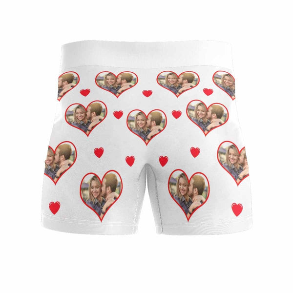 Custom Photo&Name My Lover Men's Boxer Brief Made for You Custom Underwear Unique Design Valentine's Day Gift