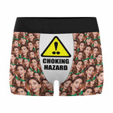 Custom Photo Undies Choking Hazard Men's Boxer Brief Made for You Custom Underwear Unique Design Gift