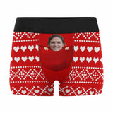 Custom Pocket Boxer Briefs with Face Personalized Men's Boxer Underwear Made for You Christmas Customized Underwear