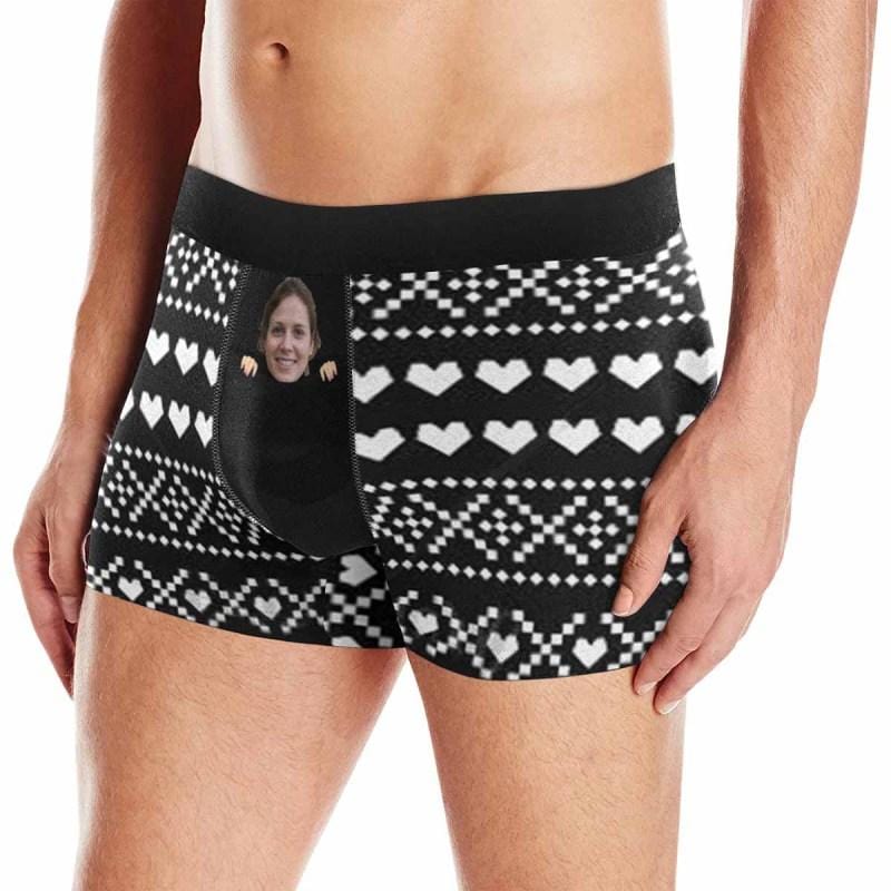 Custom Pocket Boxer Briefs with Face Personalized Men's Boxer Underwear Made for You Christmas Customized Underwear