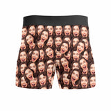 Custom Boxers Personalized Underwear with Face Custom Brown Hand Men's All-Over Print Boxer Briefs