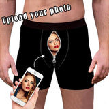 Custom Men's Boxer Briefs Girlfriend Zip Face Personalized Underwear