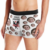 Made in USA Custom Boxers Personalized Underwear With Face Worlds Greatest Cock Custom Mens All Over Print Boxer Briefs