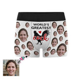 Made in USA Custom Boxers Personalized Underwear With Face Worlds Greatest Cock Custom Mens All Over Print Boxer Briefs