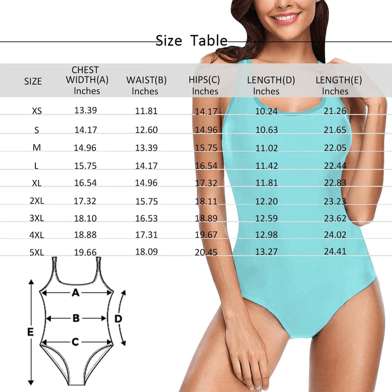 Custom Boyfriend Face Funny Smash Swimsuit Personalized Women's One Piece Bathing Suit For Her