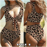 Personalized Leopard Swimsuits Custom Funny Face One Piece Swimsuits Photo Women's  Bathing Swimsuits Gift For Her