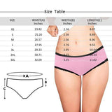 Christmas Sale Personalized Gift Undies Custom Face Tongue Women's High-cut Briefs Valentine's Day Gift For Her