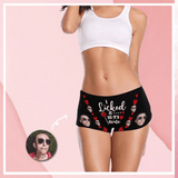 Christmas Sale Personalized Gift Undies Custom Face Tongue Women's High-cut Briefs Valentine's Day Gift For Her