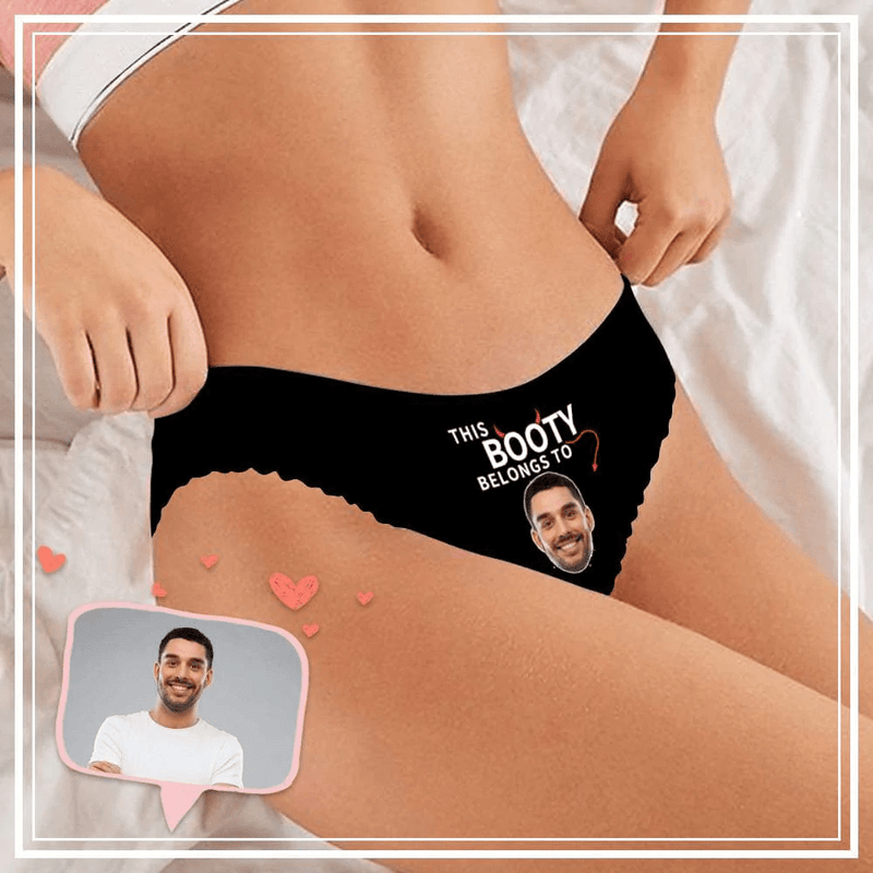 Custom Women's Underwear Design Your Image Personalized Intimate Apparel Photo Booty Thongs Panties For Valentine's Day Gift