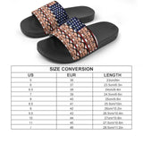 Custom Face American Flag Unisex Slide Sandals For Holiday Gifts