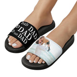 Custom Face Father's Day Slide Sandals For Holiday Gifts