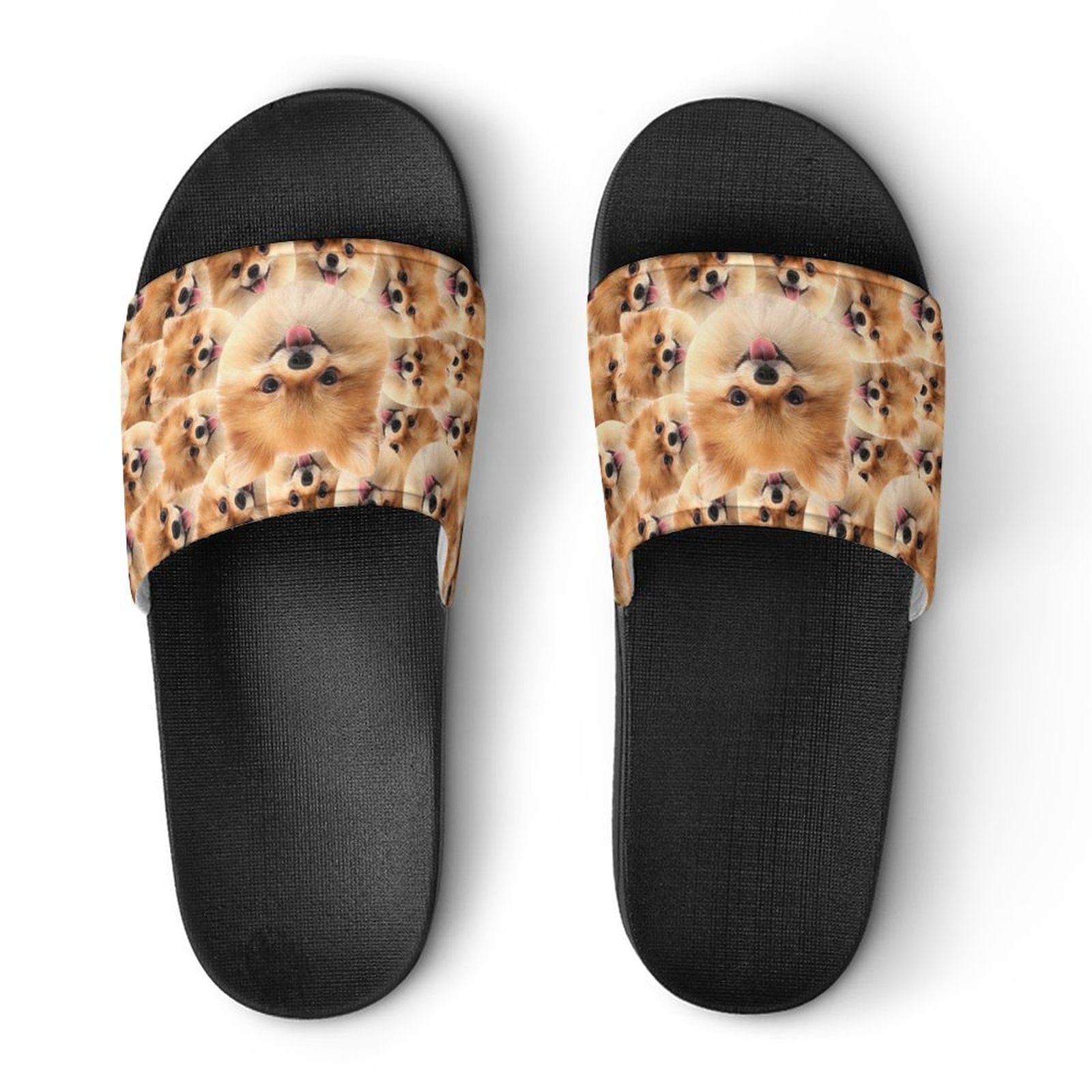 Custom Pet Face Smash Unisex Slide Sandals For Holiday Gifts