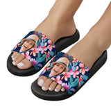 Personalized Tropical Plants Slippers Home Shoes Custom Photo Slide Sandals