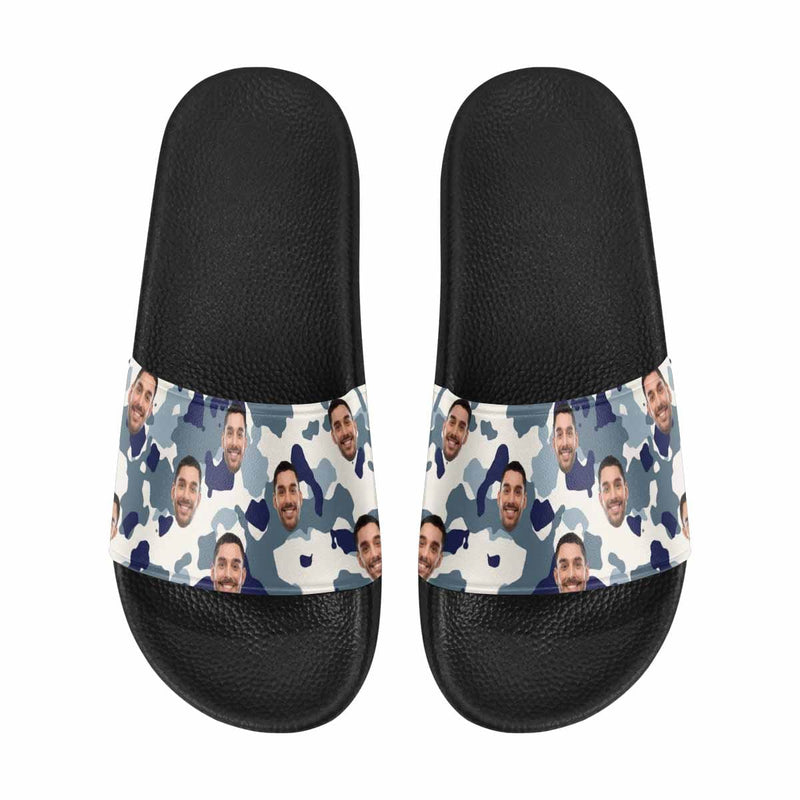 Custom Boyfriend Face Camouflage Women's Slide Sandal