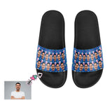 Custom Boyfriend Face Geometry Women's Slide Sandals