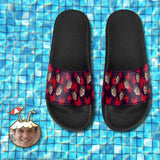 Custom Boyfriend Face Red Butterfly Women's Slide Sandal