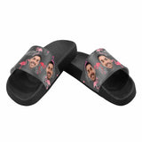 Custom Face Flamingo Grey Women's Slide Sandals