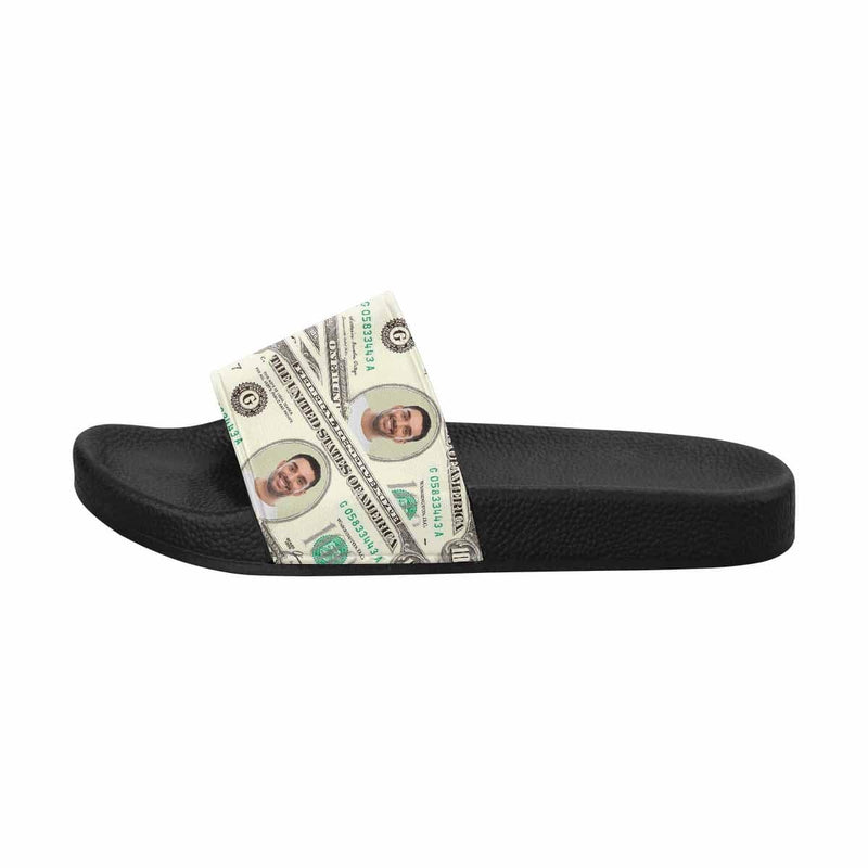 Custom Face Money Women's Slide Sandals